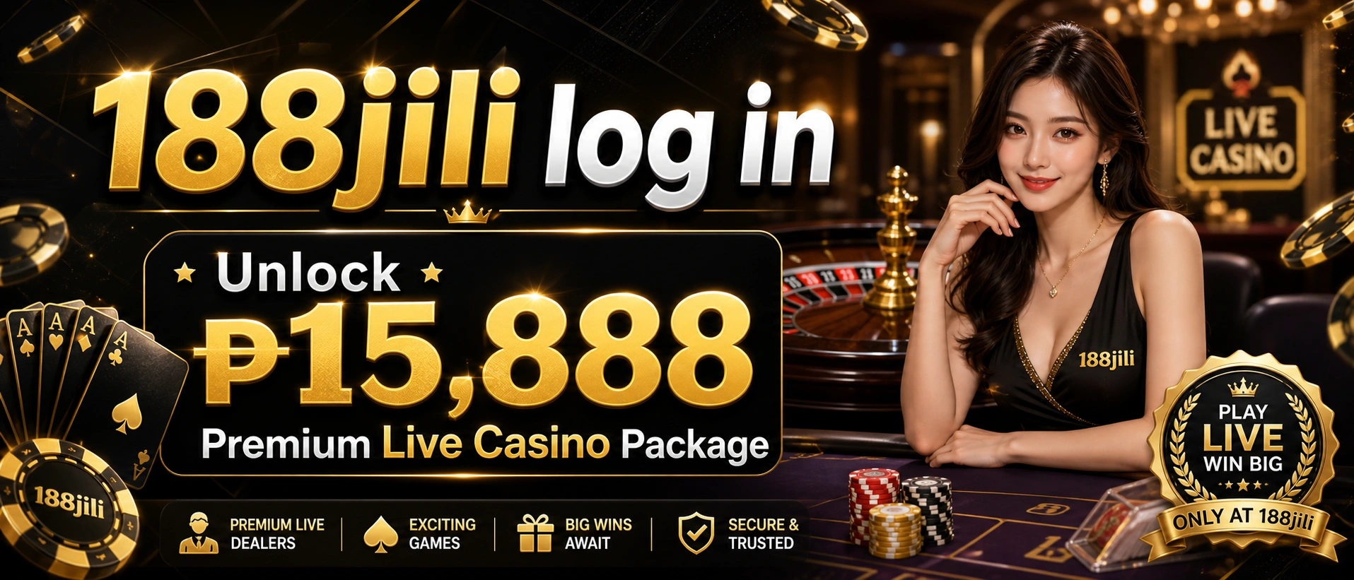 Live casino category strip showing clean mobile interface